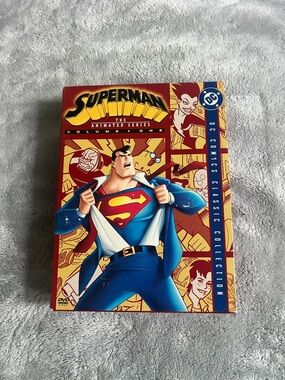 DC Superman Animated Series Volume One - Red & Blue Cover Art